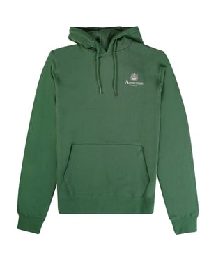 Sudadera con capucha verde Aquascutum Active con logotipo pequeño