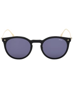 Gafas de sol BMW con montura negra brillante y lentes azules