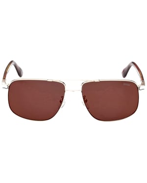 Gafas de sol BMW Roviex con montura dorada y lentes de espejo