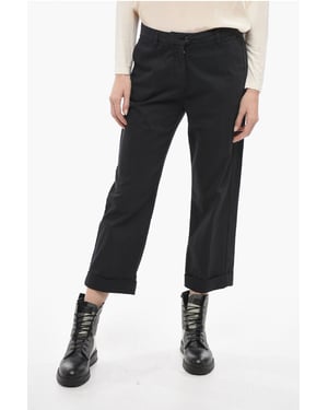 Pantalones chinos negros de corte holgado