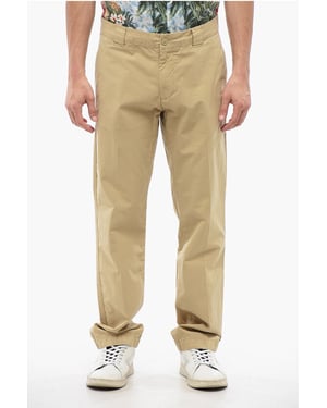 Pantalones chinos de cintura alta en beige