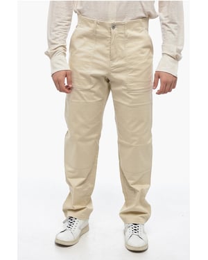 Pantalones chinos CROSS de algodón en beige