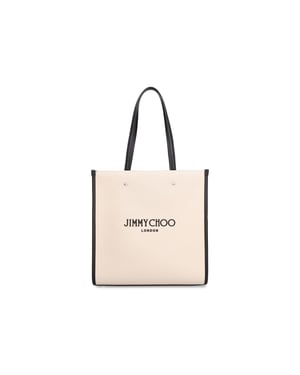 Bolso tote mediano con logotipo de Jimmy Choo
