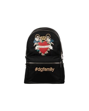 Mochila con parche familiar de Dolce & Gabbana