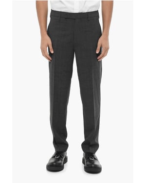 Pantalones grises ajustados a cuadros Districk