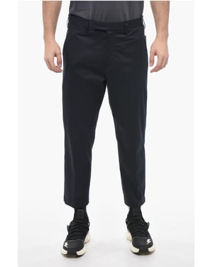 Pantalones JAMIE de corte entallado con trabillas para cinturón en azul