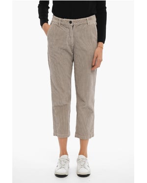 Pantalones de pana con 4 bolsillos en gris