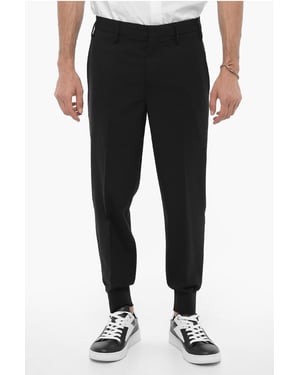 Pantalones casuales JACK de tiro bajo y corte ajustado en negro