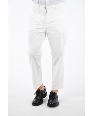 Pantalones elásticos BOYFRIEND en blanco