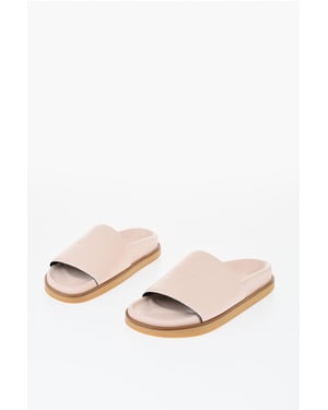 Sandalias de cuero OFF STAMP en color rosa