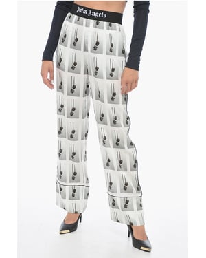 Pantalones de pijama MIRAGE con logotipo en blanco y negro