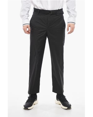 Pantalones ANDO de corte holgado con cinturón industrial en negro