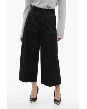 Pantalones cargo militares de algodón elástico en negro
