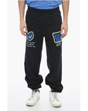 Joggers VARS bordados con patchwork en negro