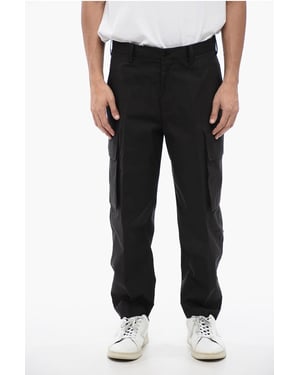 Pantalones cargo holgados FIREMAN de mezcla de algodón en negro