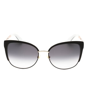 Gafas de sol Kate Spade Genice con montura dorada y negra y lentes degradadas en gris