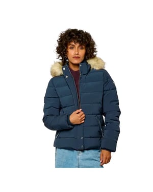 Chaqueta de plumas para mujer Kaporal Mibby en azul marino