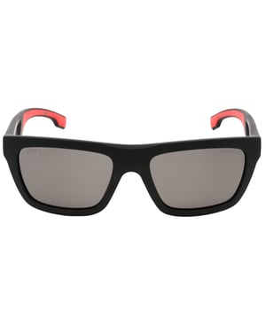Gafas de sol Hugo Boss con lentes polarizadas en negro mate y gris