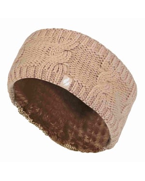 Diadema Térmica de Invierno para Mujeres con Forro de Forro Polar y Tejido de Cable