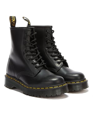 Botas de cuero liso negras Dr. Martens 1460 Bex