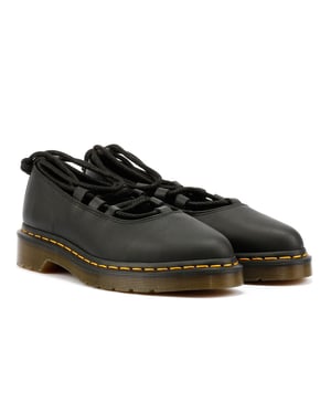 Zapatos de mujer Dr. Martens Elphie II de cuero Virginia negros