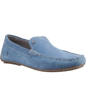Hush Puppies Ralph Mocasin de Cuero Suede para Hombre en Azul