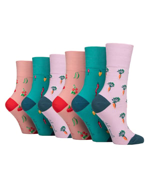6 Pares de Calcetines Diabéticos de Dama Suaves sin Elasticidad
