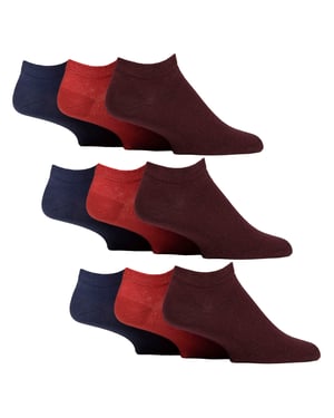 Paquete de 9 calcetines para hombres diabéticos, calcetines de tobillo anchos para pies hinchados