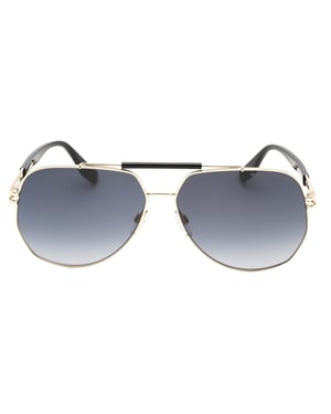 Gafas De Sol Marc Jacobs Gris Oscuro Sf Con Lentes Doradas Para Hombre