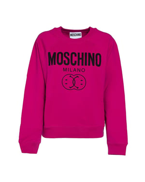 Moschino Milano Jersey Fuxia Doble Smiley