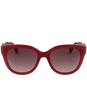 Gafas de sol Moschino Brown SF Lens con hebilla en las patillas rojas