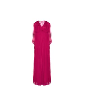 Vestido midi de seda Gucci