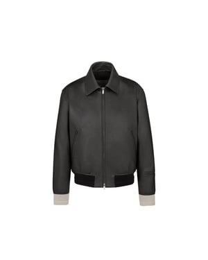 Chaqueta de cuero de alta costura de Christian Dior
