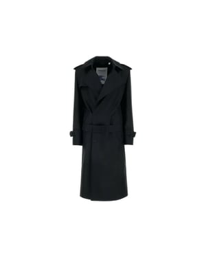 Gabardina de seda con mezcla de Burberry