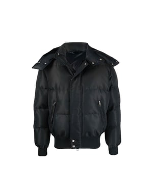 Chaqueta bomber acolchada de mezcla de lana de Alexander Mcqueen
