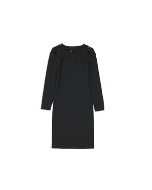 Vestido de mezcla de lana de Alberta Ferretti