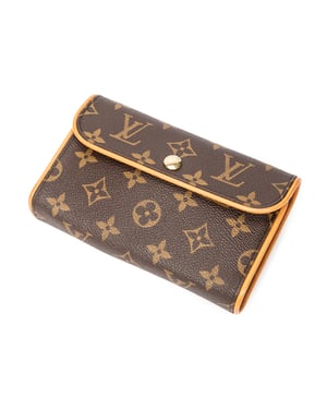 Louis Vuitton Florentine  en Marrón Lona recubierta