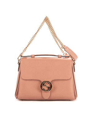 Gucci Interlocking G  en Rosa Piel de becerro