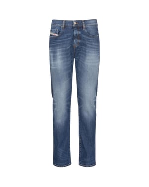 Pantalones Vaqueros Azules Con Parche Grande D-strukt De Diesel