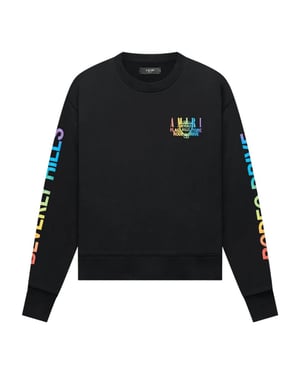 Suéter Negro De Cuello Redondo Amiri Xo Beverly Hills