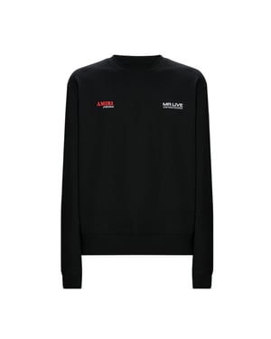 Suéter Negro De Cuello Redondo Amiri Drum Machine