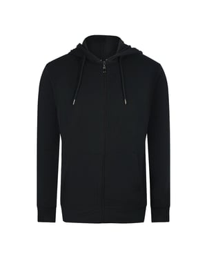 Sudadera Con Capucha Y Cremallera Negra Con Logotipo Floral Llamativo De Cavalli Class