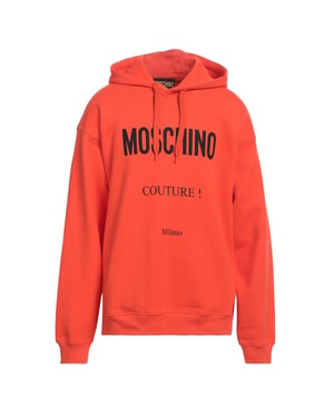 Sudadera Naranja Con Capucha Moschino Couture Milano