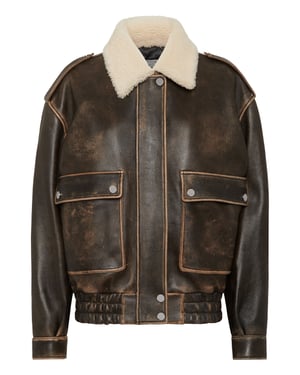 Chaqueta De Cuero Signature