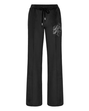 Chenille Straight Tracksuit Trousers Signature