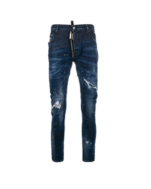 Pantalones Vaqueros Azul Oscuro Tidy Biker Jean De Dsquared2