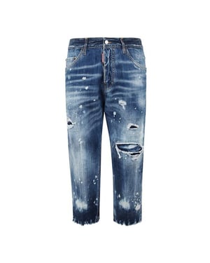 Pantalones Vaqueros Azul Oscuro Estilo Boston Jean De Dsquared2