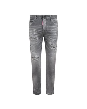 Vaqueros Skater Gris Claro De Dsquared2