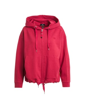 Sudadera Con Capucha Extragrande Con Cremallera En Rojo Cereza De Parajumpers May