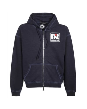 Sudadera Con Capucha Hercalina Fit Azul Marino Oscuro De Dsquared2